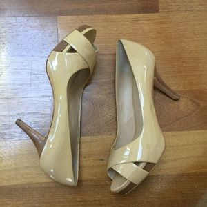 Nude Via Spiga leather heels