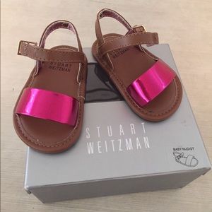 Baby girl crib shoe. Stuart weitzman