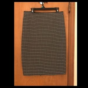 Checker Pencil Skirt