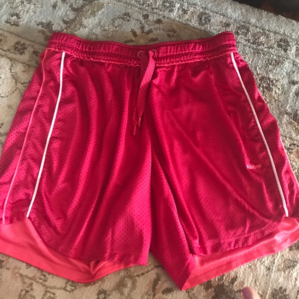Medium red Reebok shorts