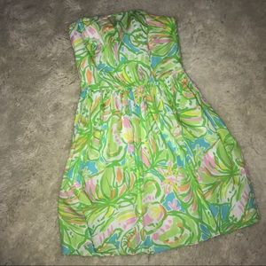 Lilly Pulitzer Size 0 Strapless Dress