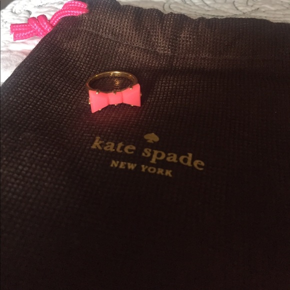 Kate Spade Pink Bow Ring - Picture 2 of 4