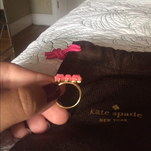Kate Spade Pink Bow Ring - Picture 3 of 4