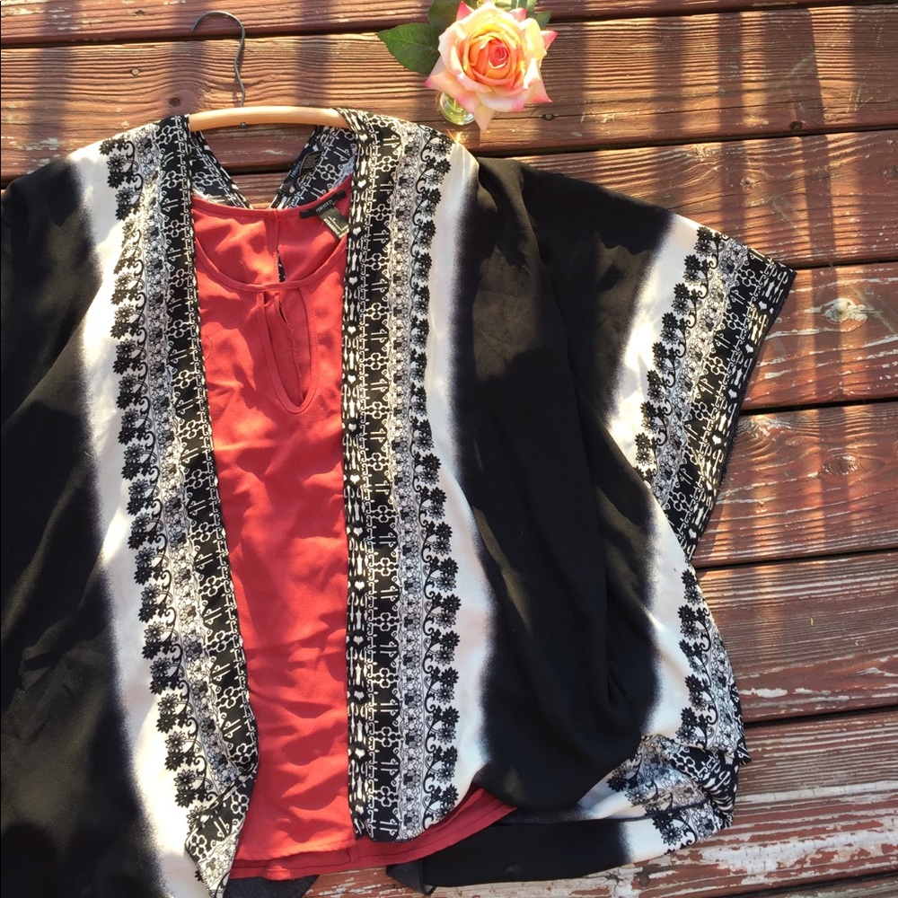 BOGO • b&w cardigan kimono