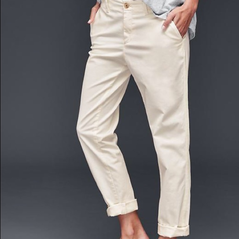 Gap Ivory Trouser Capri