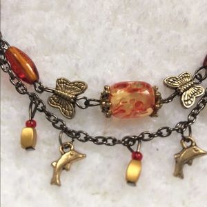 ✨NEW✨Amber Bead Butterfly Bohemian Style Bracelet