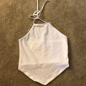 Charlotte Russe. Simple white crop trop.