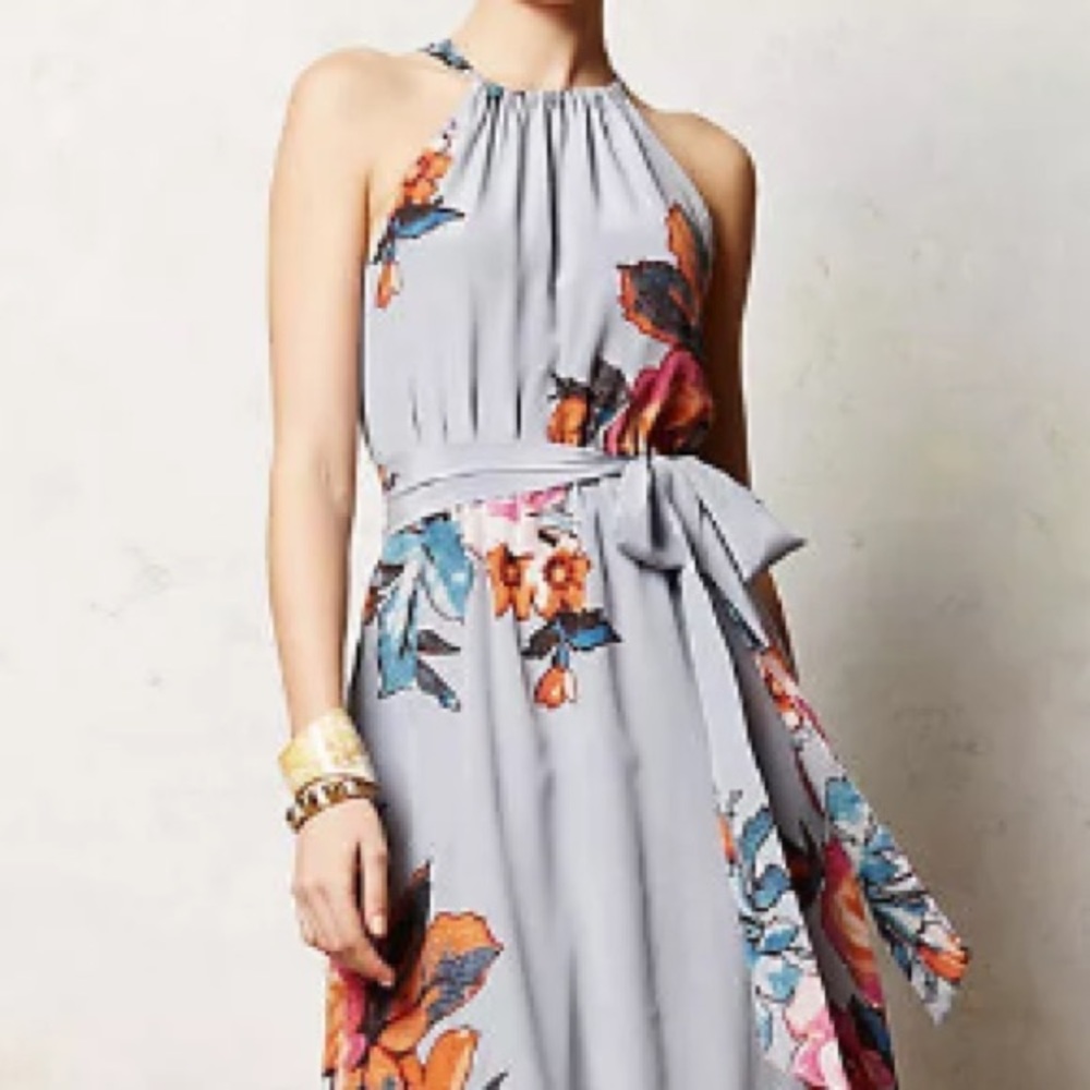 🎀sale🎀Grey floral maxi dress - Picture 2 of 3
