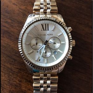 Michale Kors Lexington Men's Gold Watch