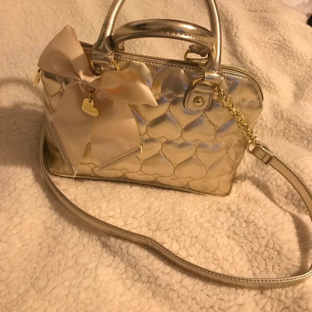Betsey Johnson gold bag