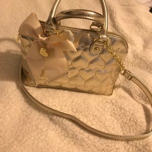 Betsey Johnson gold bag