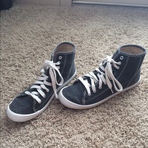 Roxy gray high tops, size 8.5