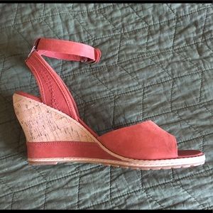 Timberland Earthkeepers Red Wedges w/ Ankle Straps