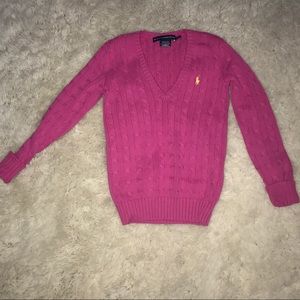 Pink Polo Sweater Size XS
