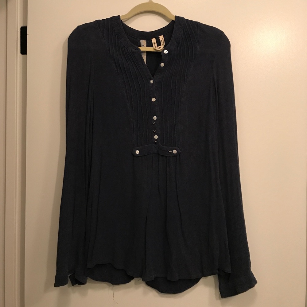 Vintage wash Free People top