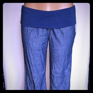 NEW! Old Navy Wide Leg Linen Pants *Demin* Med