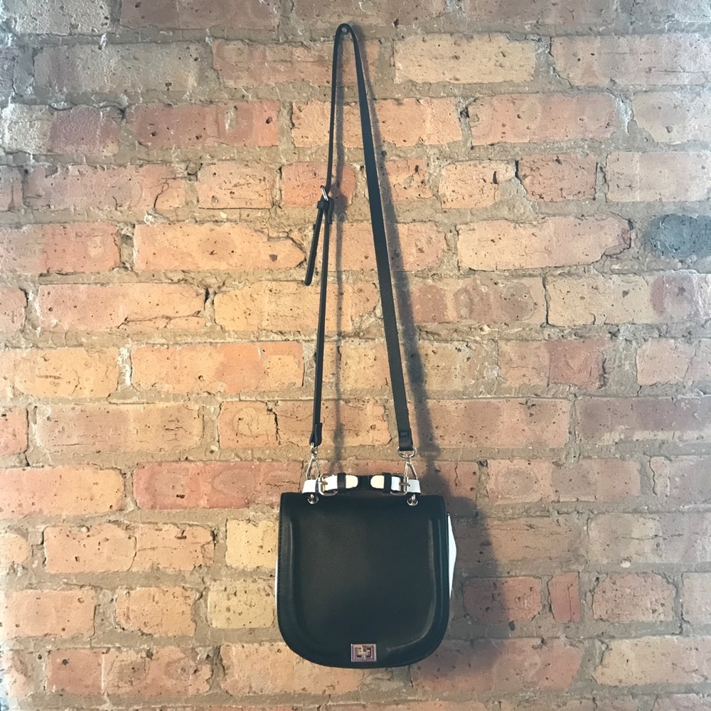 Zara Classic Black & White Purse with Handle