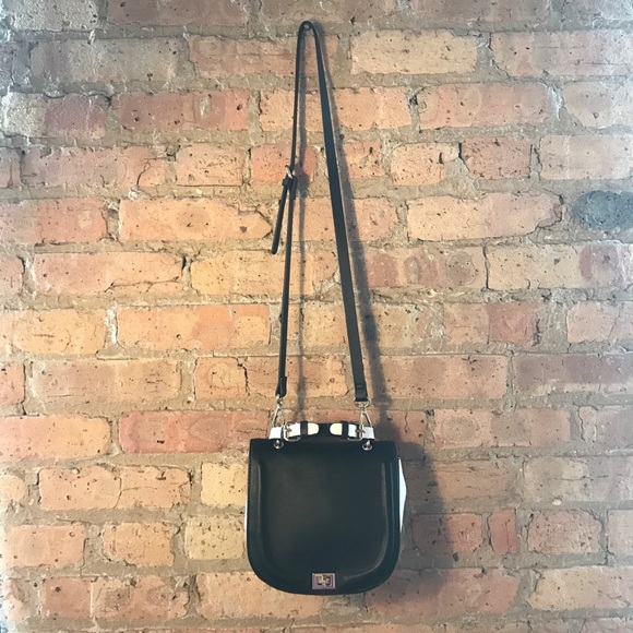 Zara Classic Black & White Purse with Handle - Picture 1 of 4