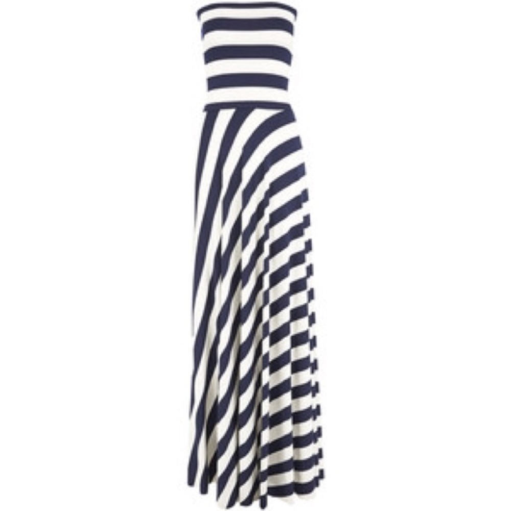 Stripped Mossimo Maxi Dress - purple & black