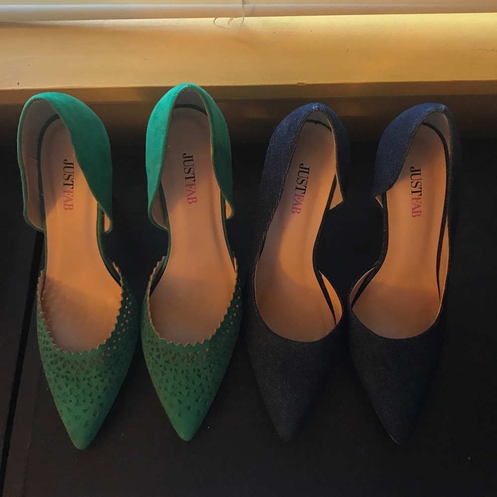 Just Fab 2 pairs of heels in size 6.5