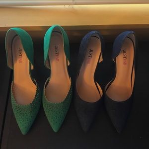 Just Fab 2 pairs of heels in size 6.5
