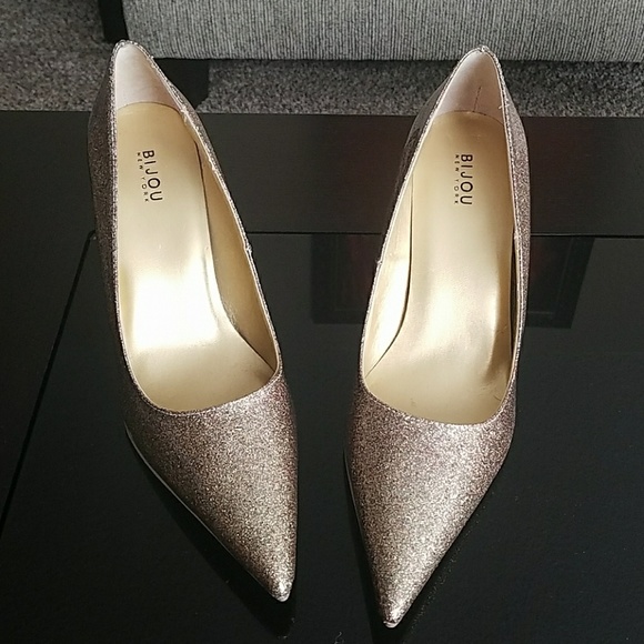 Bijou Shoes - Bijou glittered pointy heels