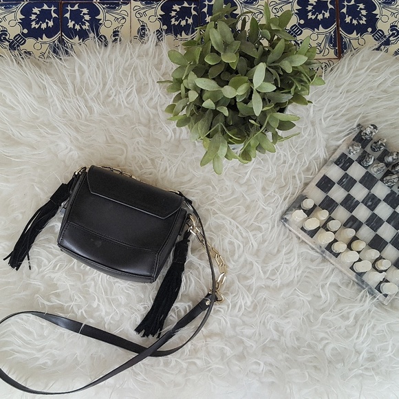ZARA small crossbody purse with side tassels - Picture 2 of 4