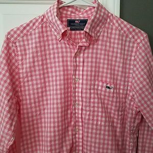 Vineyard vines gingham tucker shirt