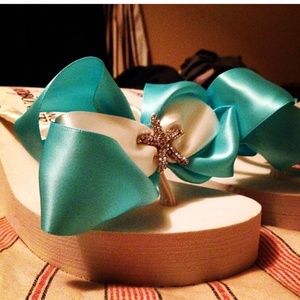 Wedding Flip Flops with starfish