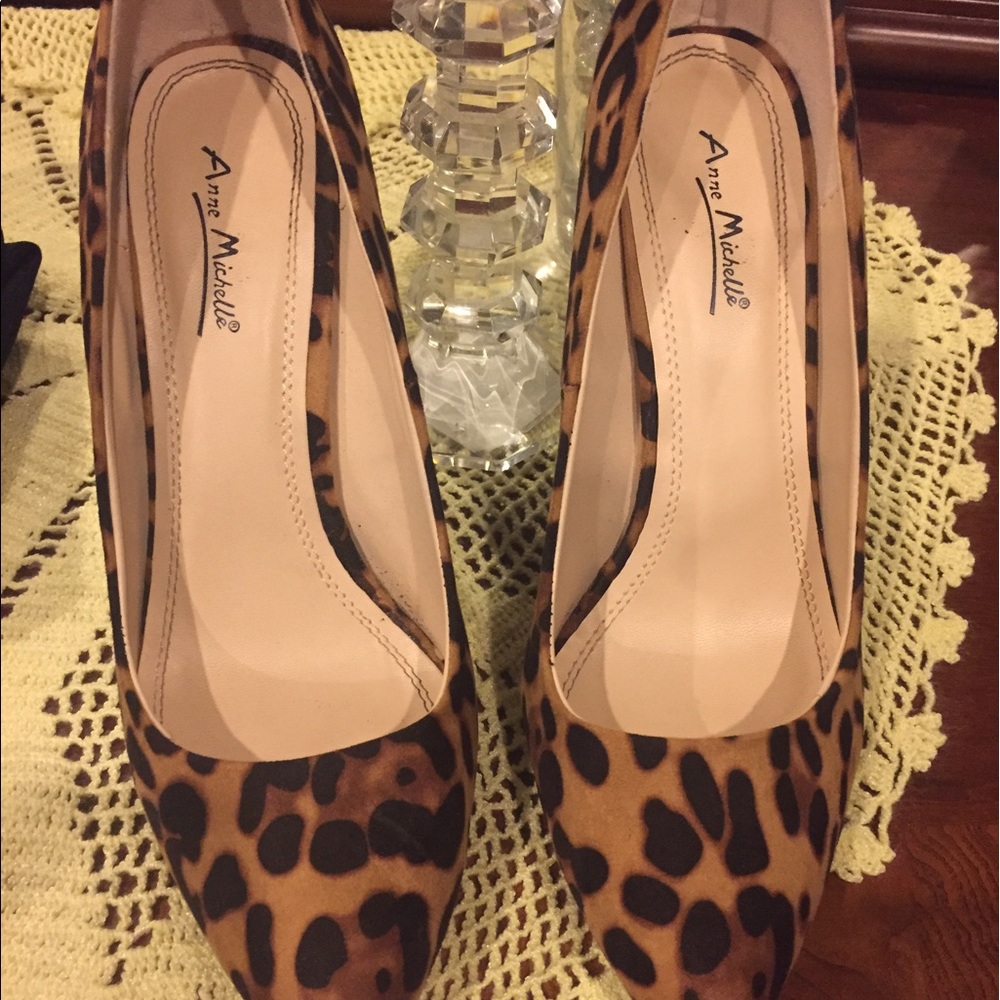My Michelle print pumps
