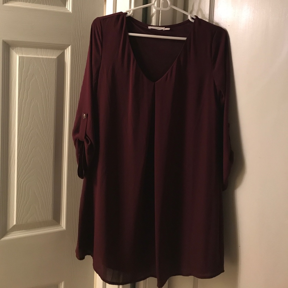 Lush maroon dress