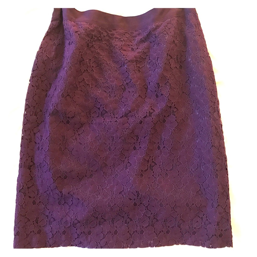 Jcrew lace pencil skirt