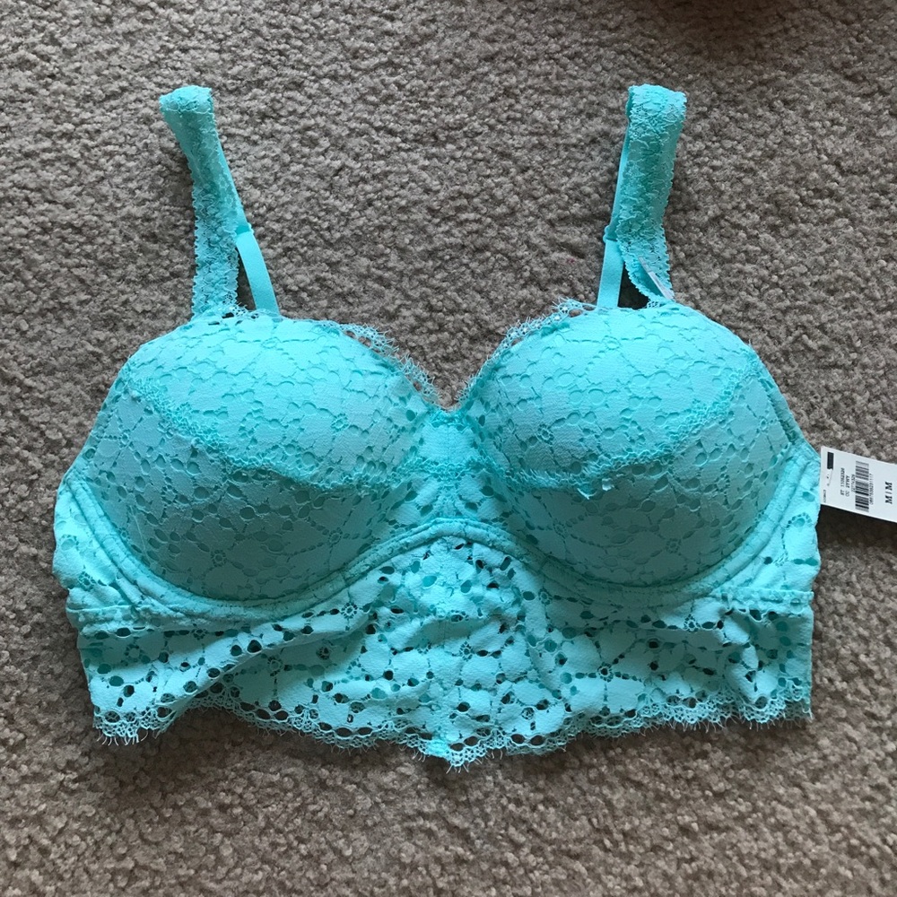 VS PINK MINT LACE BRALETTE