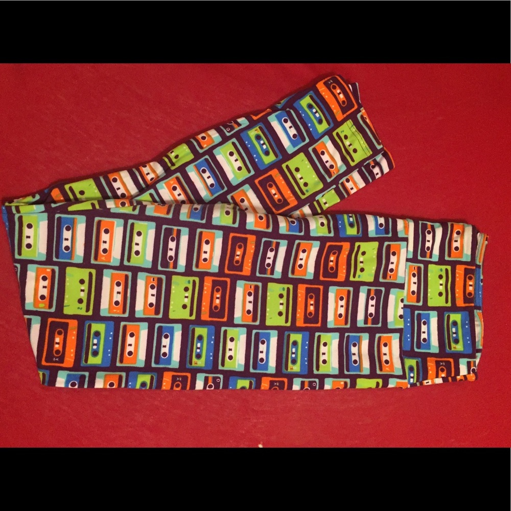 Lularoe OS Cassette Leggings HTF
