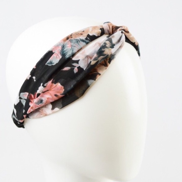Vintage Floral Headband - Picture 4 of 5
