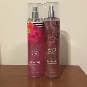 Two Bath & Body Works shimmer mists