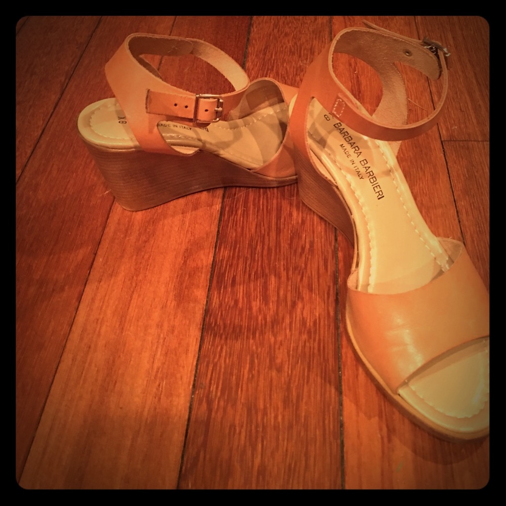 Barbara Barbieri brown wedge sandals