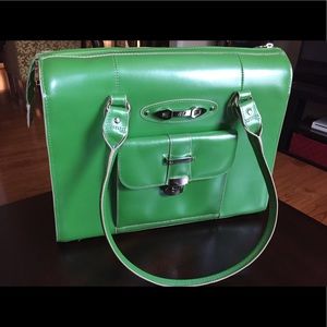 McKlein USA WENONAH - Italian Leather Laptop Case