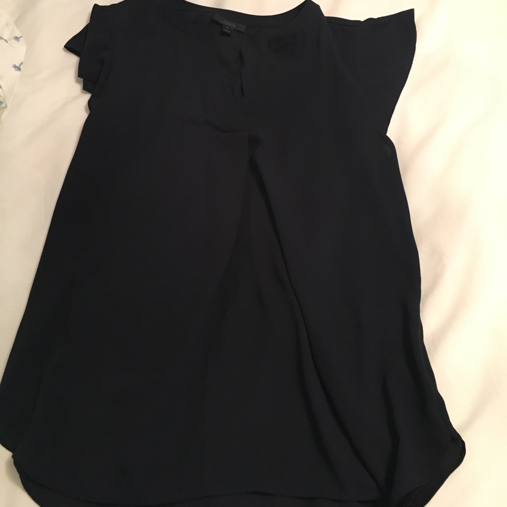 JCREW Navy Blouse