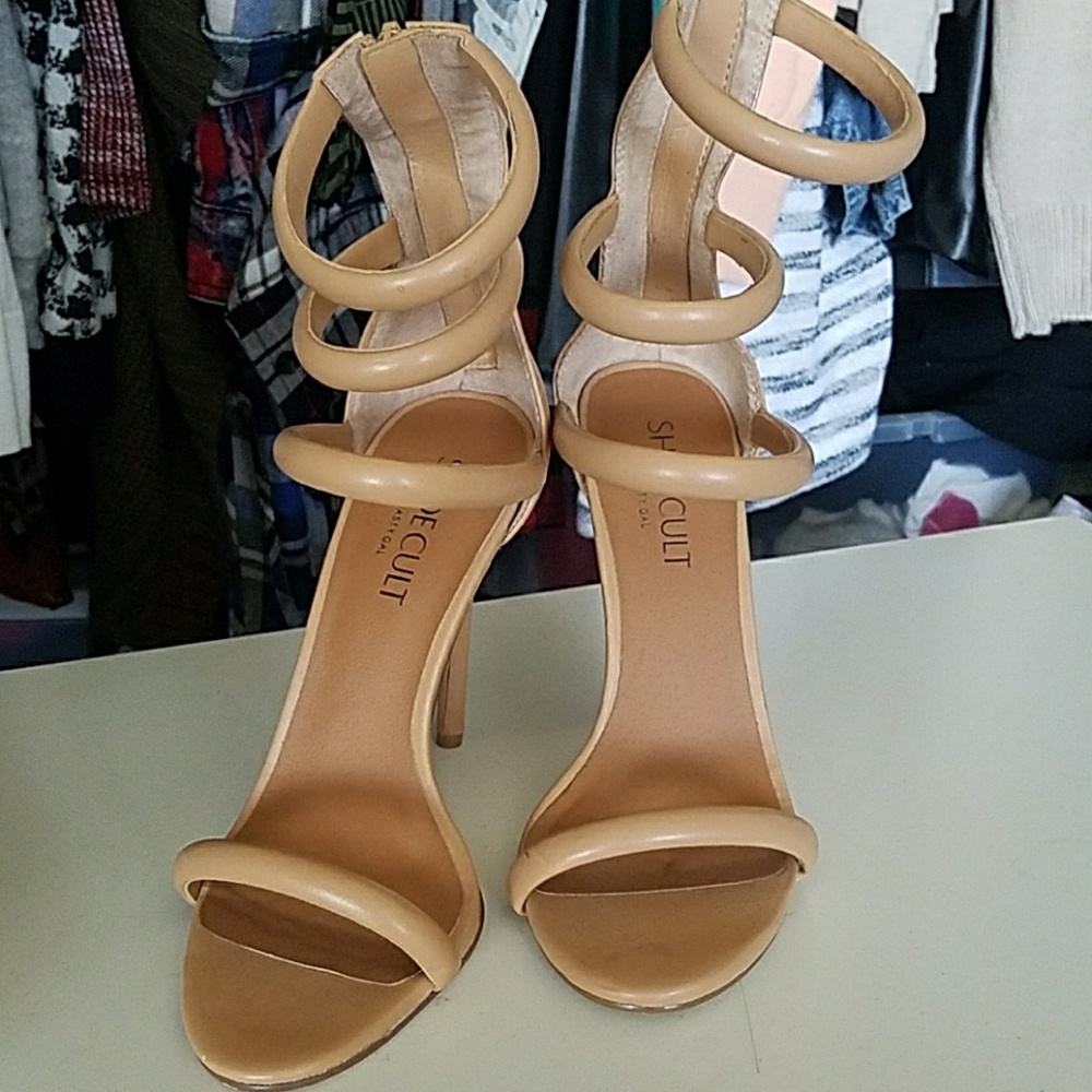 Sexy nude heels by Shoe Cult nasty gal