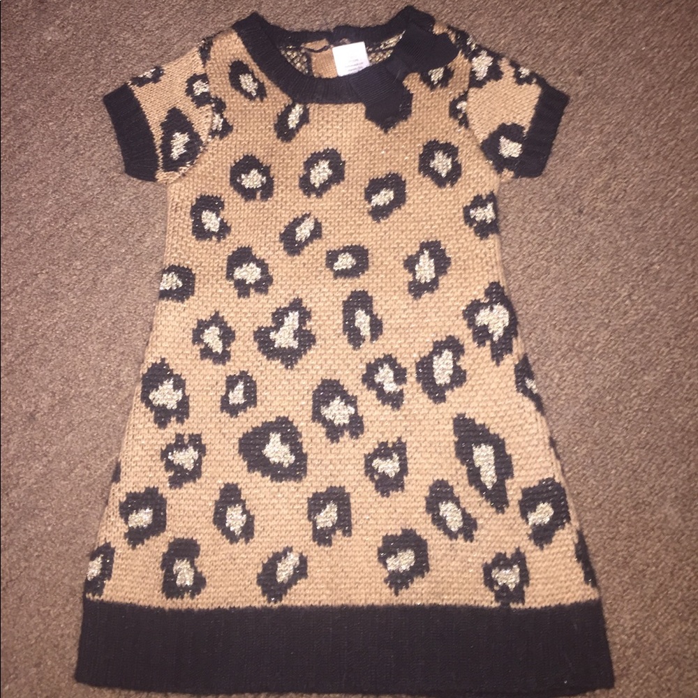 Leopard sweater dress