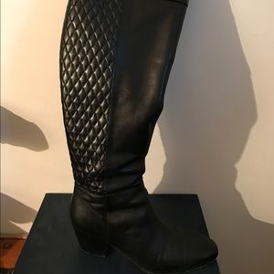 Close haan over the knee leather boot