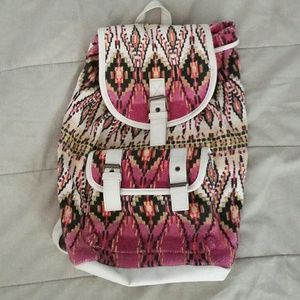 Crochet woven bookbag