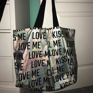 Victoria's Secret metallic tote!