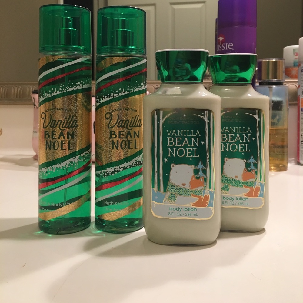 Bath&body Works Vanilla Bean Noel spray & lotion
