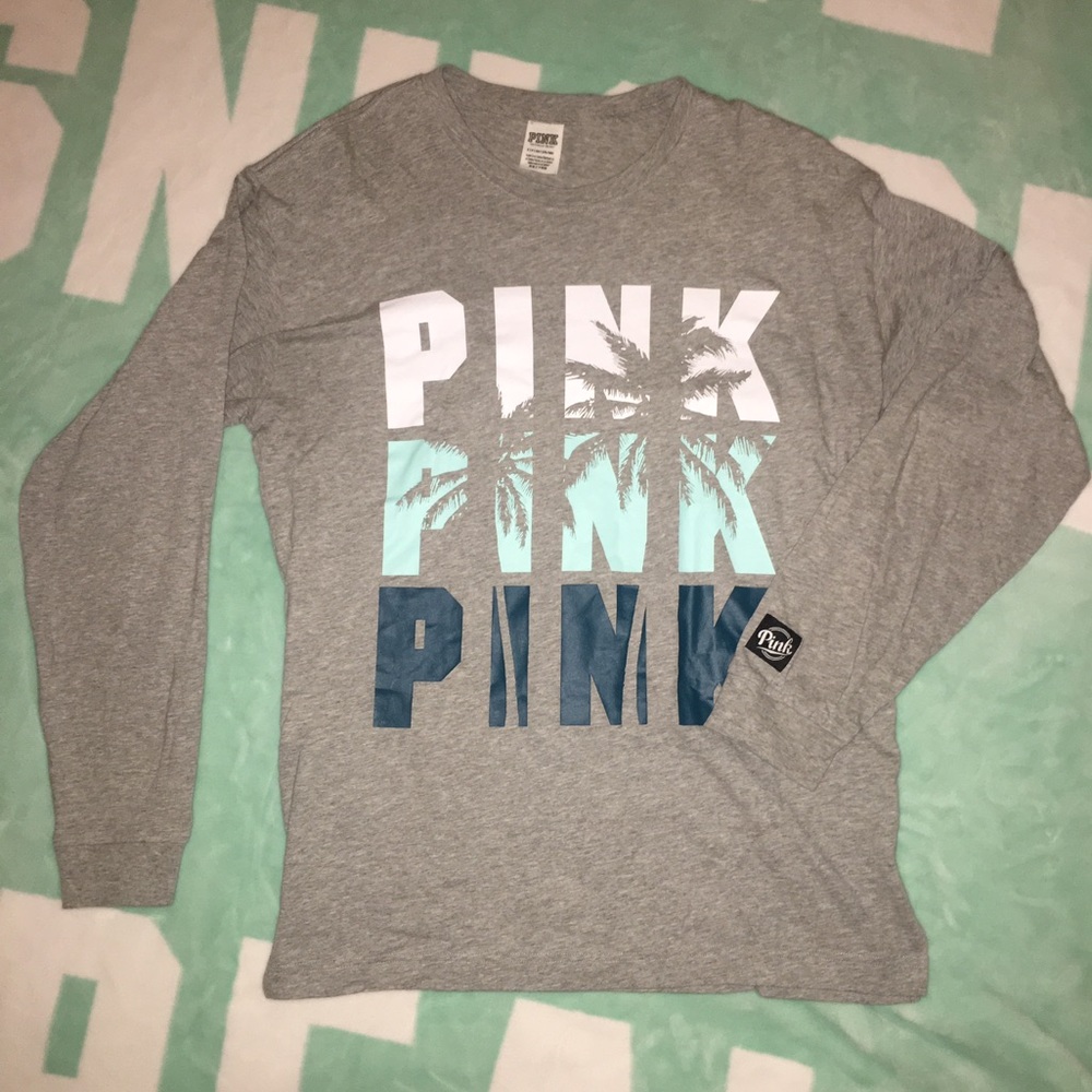 Victoria's Secret Pink S Campus Longsleeve Tee