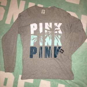 Victoria's Secret Pink S Campus Longsleeve Tee