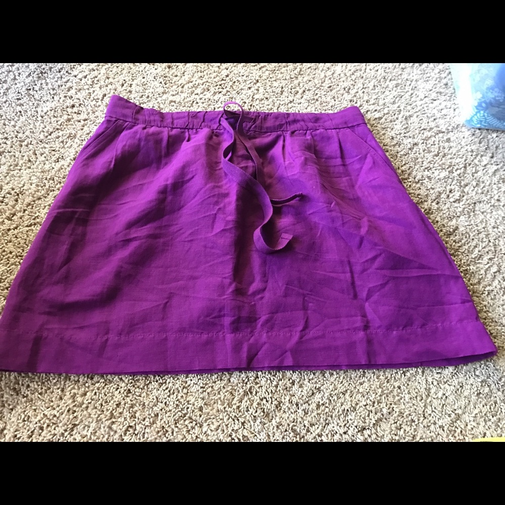 Ann Taylor Loft 55% Linen Skirt