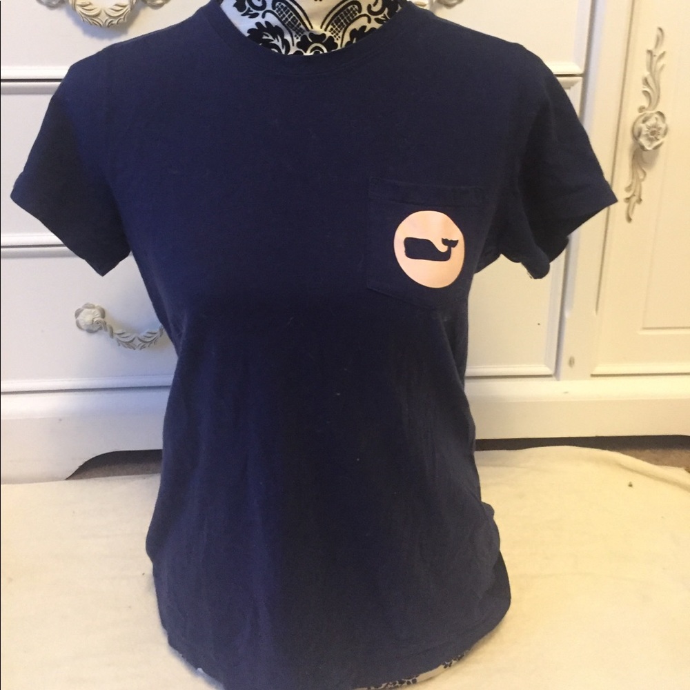 Navy blue Vineyard vines shirt