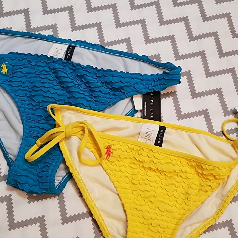 Two NWT Ralph Lauren bikin bottoms